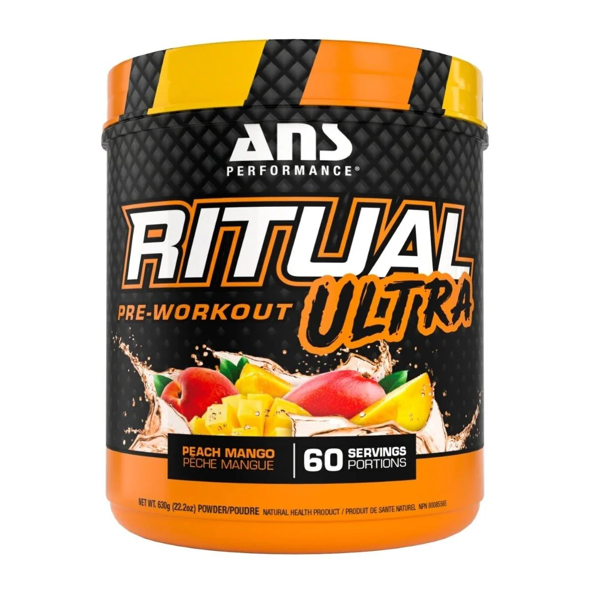 ANS Performance Ritual Ultra Pre-Workout supplement container