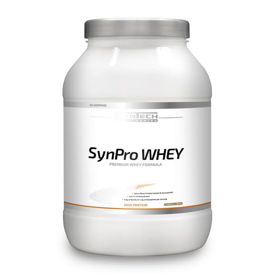 Syntech SynPro Whey supplement container
