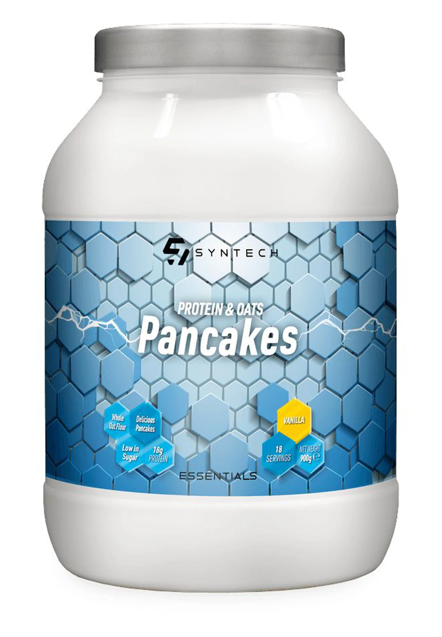 Syntech Protein & Oats Pancakes supplement container